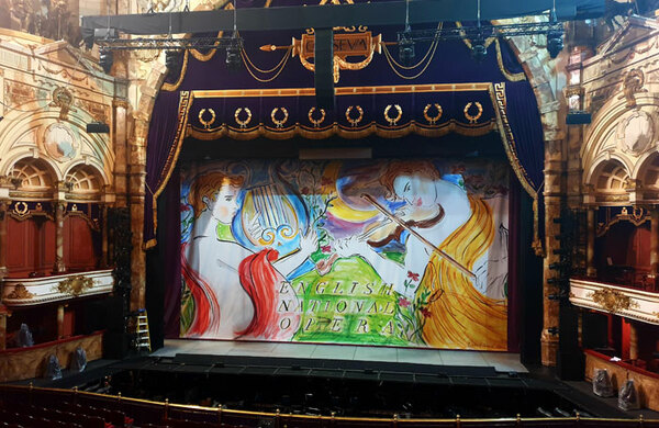 ENO unveils new safety curtain in honour of Jonathan Miller