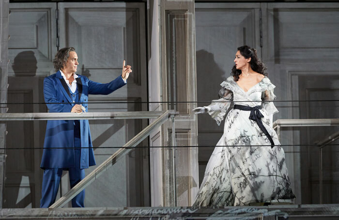 Erwin Scrott and Myrto Papatanasiu at Don Giovanni at the Royal Opera House. Photo: Mark Douet