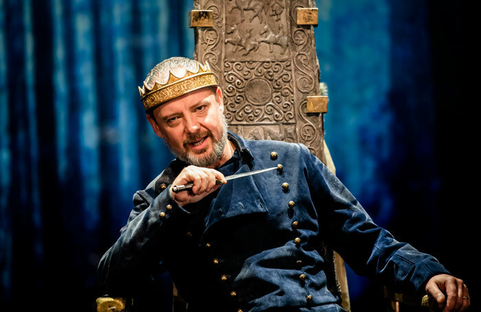 John Simm in Macbeth at Chichester Festival Theatre. Photo:  Tristram Kenton
