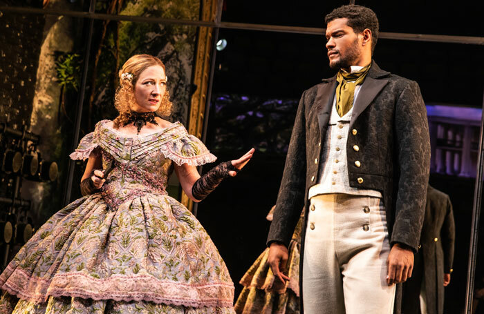 Annie McNamara and Sullivan Jones in Slave Play at Golden Theatre, New York. Photo: Matthew Murphy