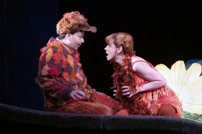 Aoife Miskelly and Lucia Cervoni in The Cunning Little Vixen. Photo: Richard Hubert Smith