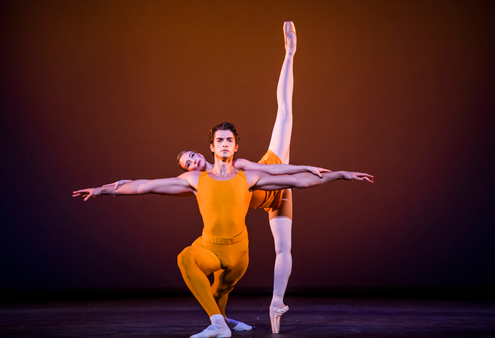 Reece Clarke and Lauren Cuthbertson in Concerto at the Royal Opera House, London. Photo: Tristram Kenton