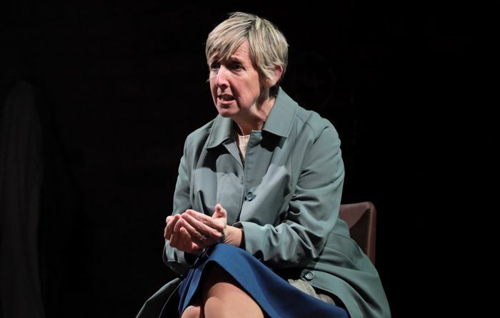 Julie Hesmondhalgh in There Are No Beginnings at Leeds Playhouse. Photo: Zoe Martin