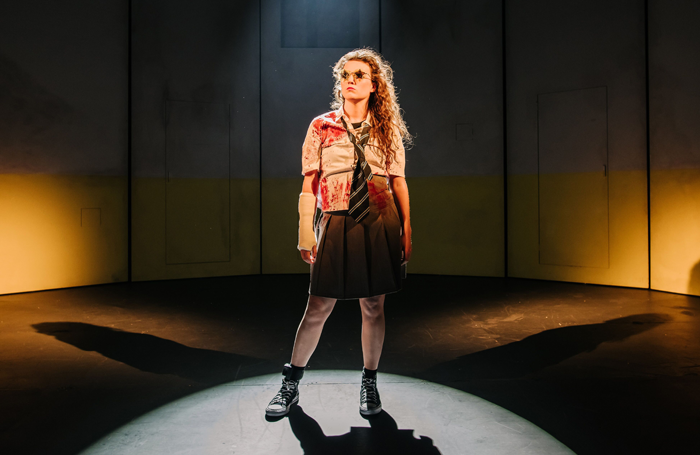 Anna Russell-Martin in The Panopticon at Traverse Theatre, Edinburgh. Photo: Mihaela Bodlovic