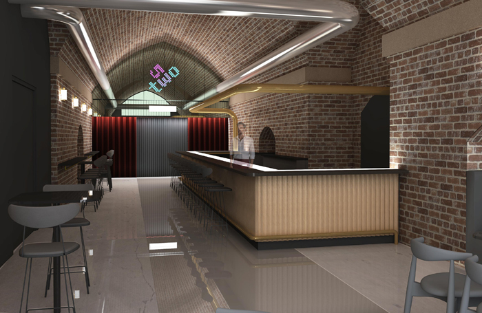 An artist's impression of the new theatre under the arches