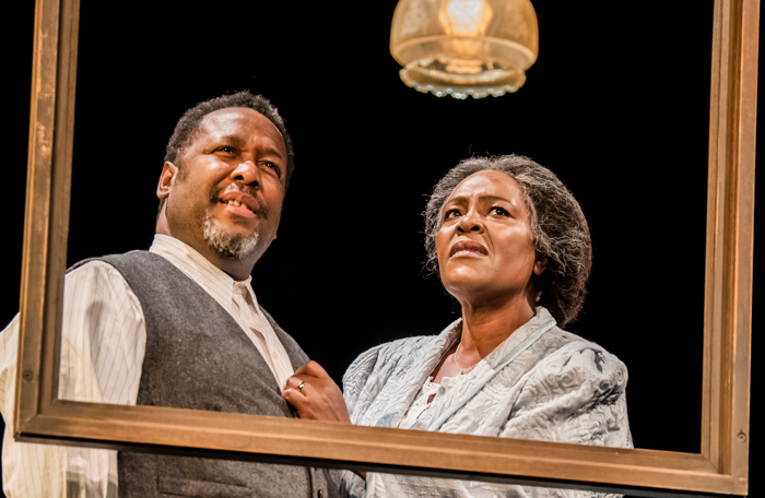 Wendell Pierce and Sharon D Clarke in Death of a Salesman at Piccadilly Theatre, London. Photo: Tristram Kenton