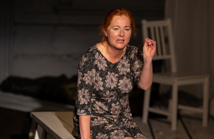 Angela Marray in The Match Box at Omnibus Theatre, London. Photo: Stephanie Claire