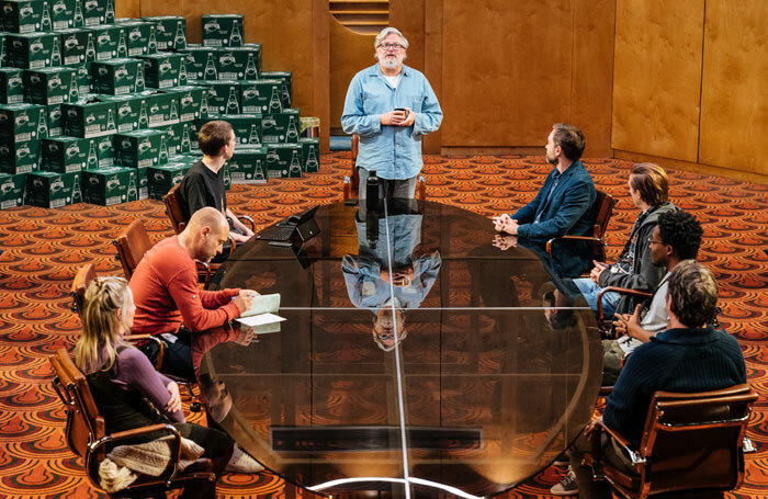 Cast of The Antipodes at the National Theatre. Photo: Manuel Harlan