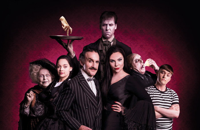 The cast of The Addams Family at Festival Theatre, Edinburgh. Photo: Matt Martin