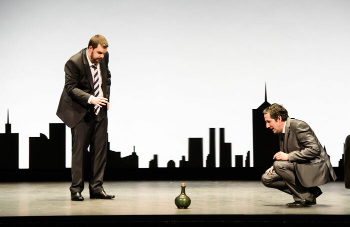 Ben McAteer and-Nicholas Sharratt in The Devil Inside at Theatre Royal Glasgow Photo: Bill Cooper