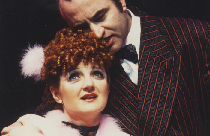 Julia McKenzie and Bob Hoskins in Guys and Dolls at the National Theatre in 1982. Photo: John Haynes