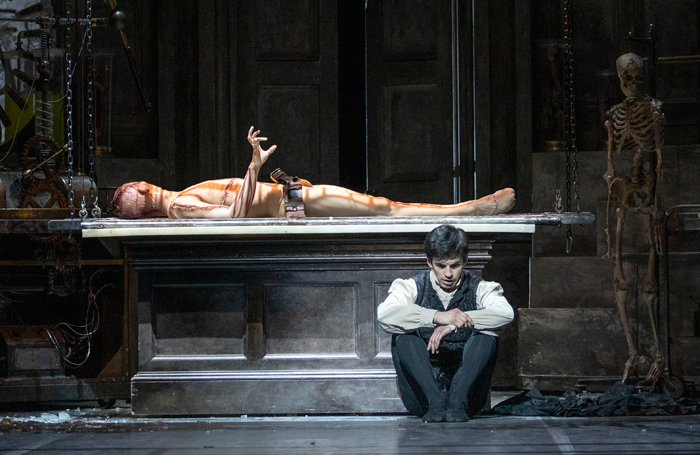 Wei Wang and Federico Bonelli in Frankenstein. Photo: Andrej Uspenski