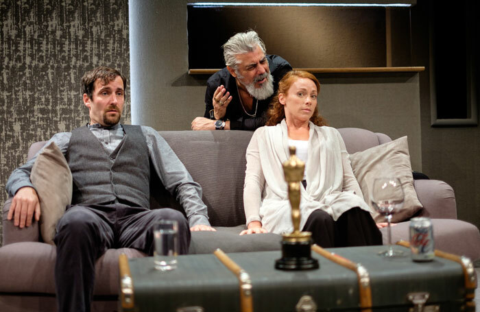 Robert Jack, Darrell D'Silva and Lucianne McEvoy in Ulster American at Traverse Theatre, Edinburgh. The show was the big winner at the 2019 Critics’ Awards for Theatre in Scotland. Photo: Sid Scott