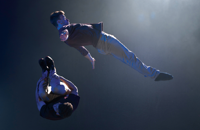 Barely Methodical Troupe’s Bromance at the Udderbelly Festival in 2015. Photo: Chris Nash