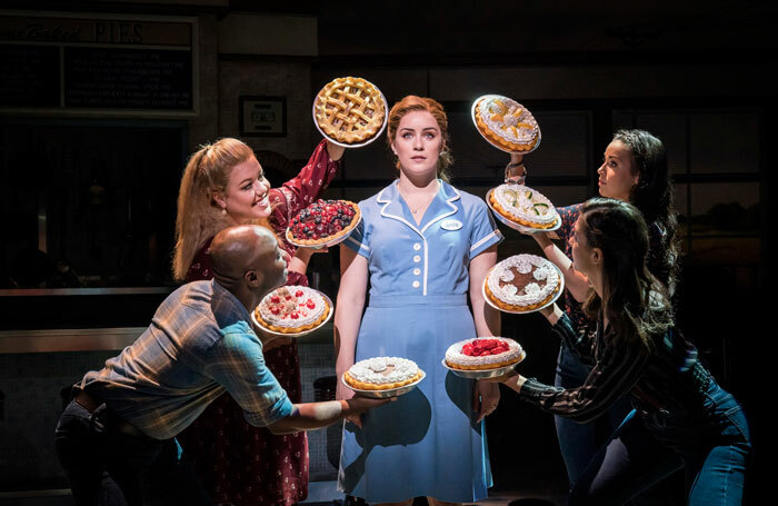 Lucie Jones in Waitress at the Adelphi Theatre – which pipes the smells of fresh pies into the auditorium. Photo: Johan Persson