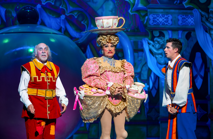 Clive Webb, Chris Hayward, Danny Adams in Beauty and the Beast  at Theatre Royal Newcastle