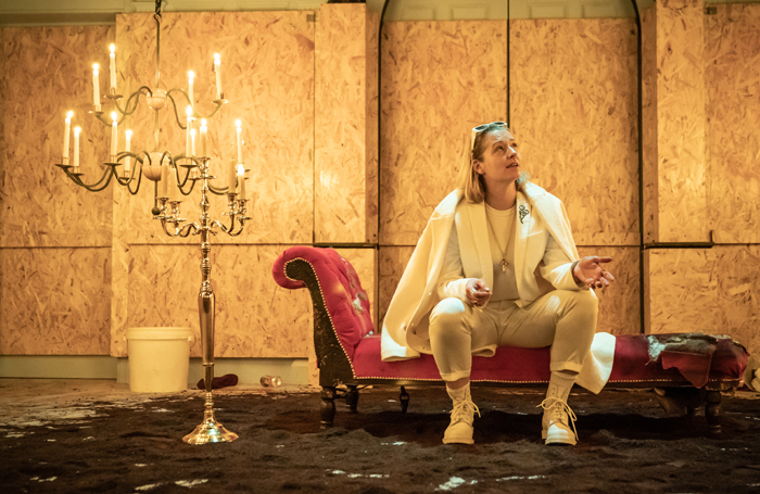 Sophie Russell in Richard III at the Sam Wanamaker Playhouse, London. Photo: Marc Brenner