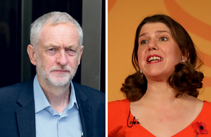 Labour leader Jeremy Corbyn and Liberal Democrat leader Jo Swinson. Photos: Shutterstock