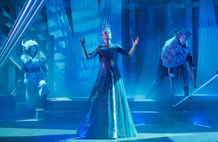 Helena Blackman in The Snow Queen at the Rose Theatre Kingston. Photo: Mark Douet