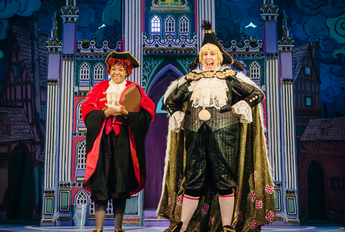 Bree Smith and Lizzie Winkler in Dick Whittington at Theatre Royal Stratford East