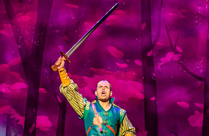 Giovanni Spano in Robin Hood at Salisbury Playhouse. Photo: The Other Richard