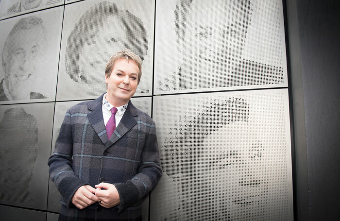 Julian Clary in front of the London Palladium wall of fame. Photo: Craig Sugden