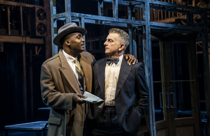 Kadiff Kirwan and Martin Marquez in Guys and Dolls. Photo: Johan Persson