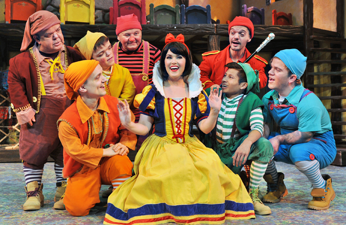 A scene from Snow White at the Octagon Theatre, Yeovil. Photo: Paul Clapp
