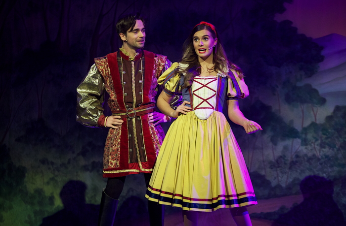 Rachael O'Connor and Conor O'Kane in Snow White and the Seven Dwarfs at Millennium Forum