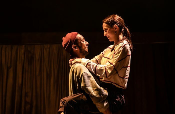 Ragevan Vasan and Emily Stott in I Wanna Be Yours at Bush Theatre, London. Photo: The Other Richard