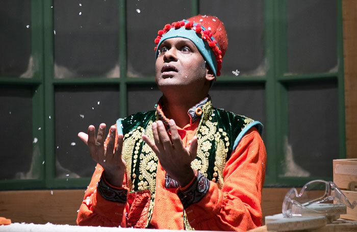 Ramesh Meyyappan in Ali the Magic Elf at the Tron Theatre, Glasgow. Photo: Eoin Carey