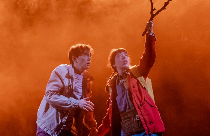 Samuel Blenkin and Marli Siu in The Ocean at the End of the Lane at the National Theatre.  Photo: Manuel Harlan