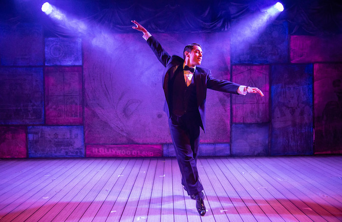 Philip Bertioli in Singin' in the Rain at the Mill at Sonning. Photo: Andreas Lambis