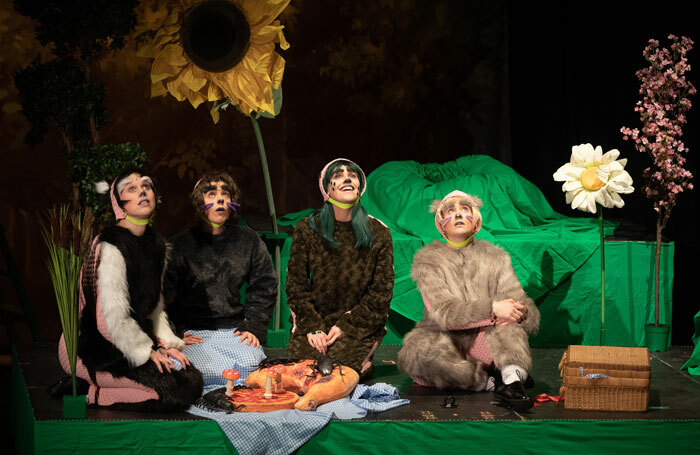 The cast of The Wind in the Willows at Cambridge Junction. Photo: Claire Haigh
