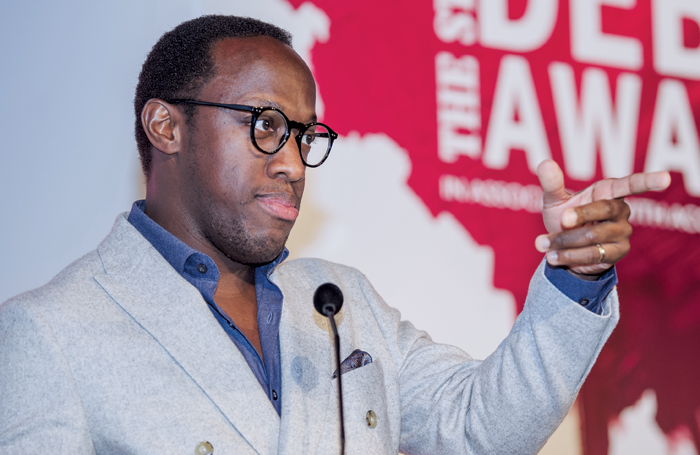 Giles Terera at The Stage Debut Awards earlier this year. Photo: David Monteith-Hodge