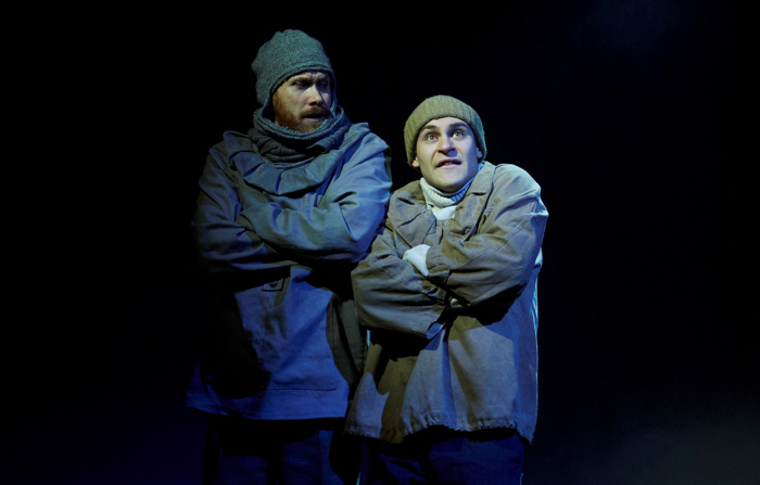 Richard Ede and Elliott Ross in Shackleton and his Stowaway at Park Theatre, London. Photo: Elena Molina