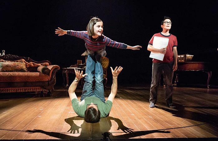 The cast of Fun Home at the Young Vic, London. Photo: Marc Brenner