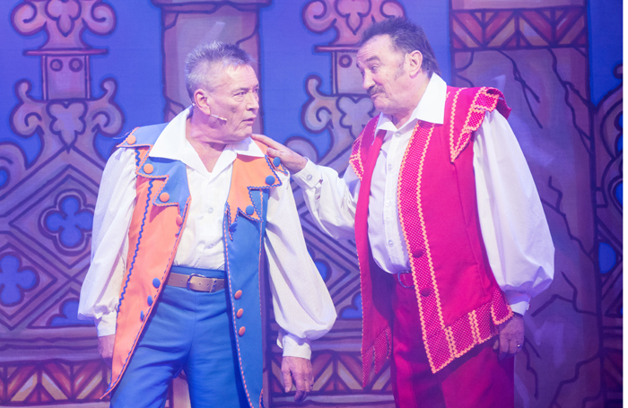 Billy Pearce and Paul Chuckle in Snow White. Photo: Nigel Hillier