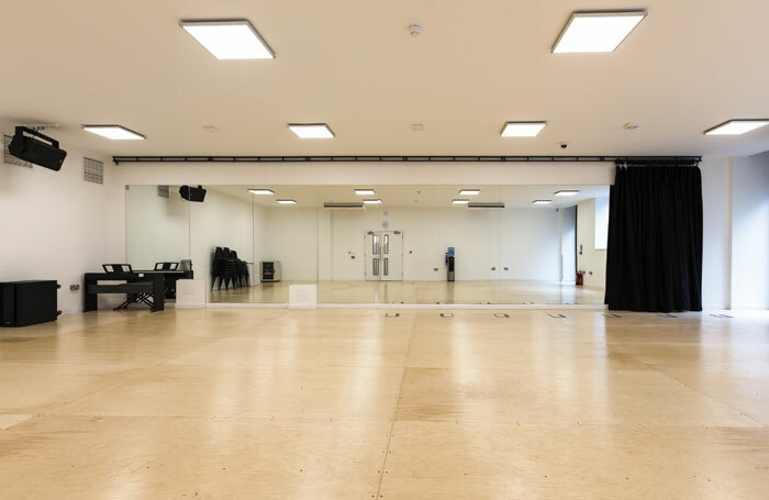 Rehearsal space in Glasshill Studios. Photo: Derek Johnston