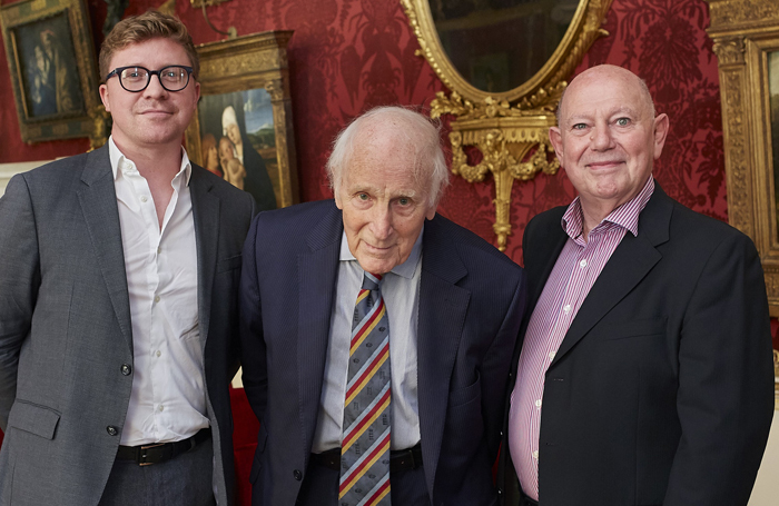 Councillor Jonathan Pryor from Leeds City Council, Dr Keith Howard, and Opera North’s general director Richard Mantle attending the company’s 2019/20 season launch at Harewood House. Photo: Justin Slee