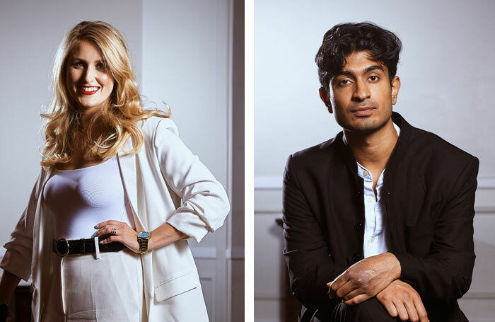 Lauren O'Leary and Atri Banerjee are to host The Stage Awards 2020. Photos: Alex Brenner