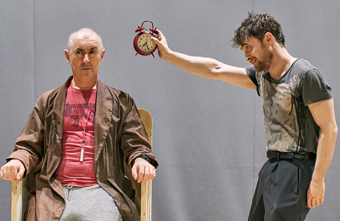 Alan Cumming and Daniel Radcliffe in Endgame at the Old Vic. Photo: Manuel Harlan