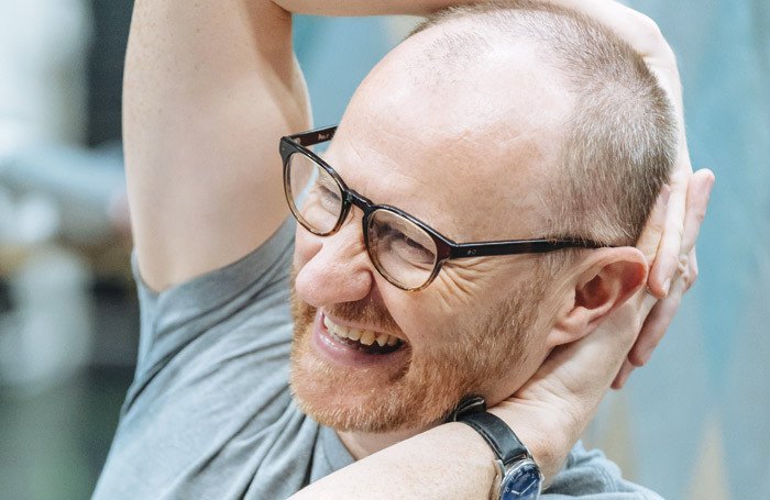 Mark Gatiss in rehearsal for The Madness of George III. Photo: Nottingham Playhouse