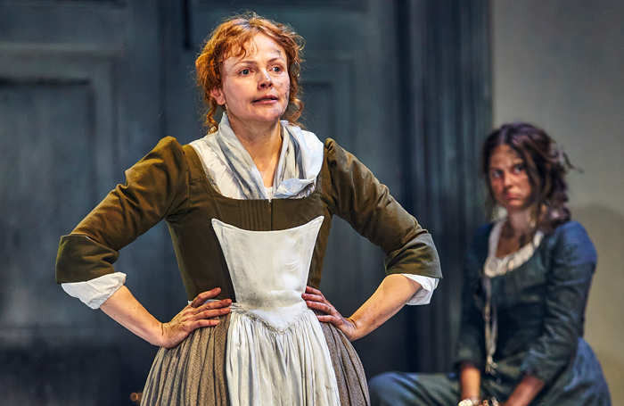 Maxine Peake and Ria Zmitrowicz in The Welkin at the National Theatre