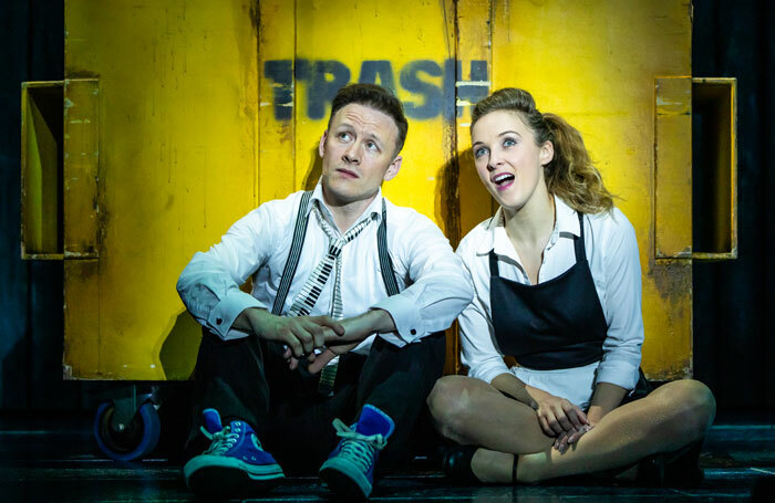Kevin Clifton and Rhiannon Chesterman in The Wedding Singer at Troubadour Wembley Park Theatre, London. Photo: The Other Richard