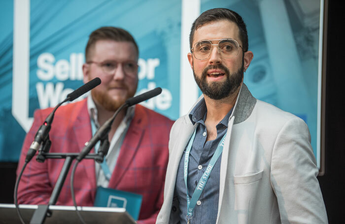 Phillip Rowntree and David Hutchinson at The Stage Awards 2020. Photo: David Monteith-Hodge