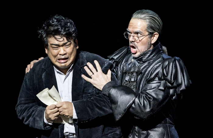 Jung Soo Yun as Henri and Giorgio Caoduro as Guy de Montfort. Photo credit: Johan Person