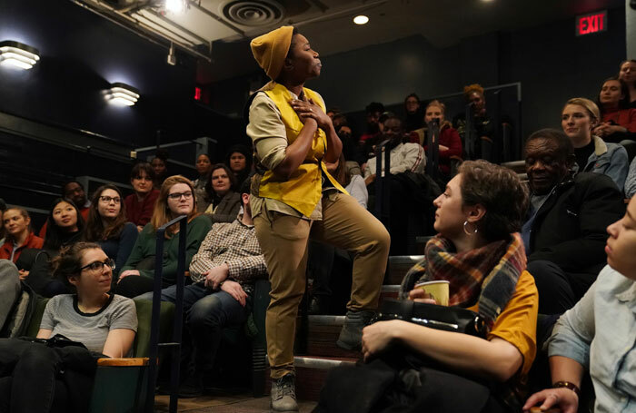 Donnetta Lavinia Grays in Where We Stand at WP Theater, New York. Photo: Joan Marcus