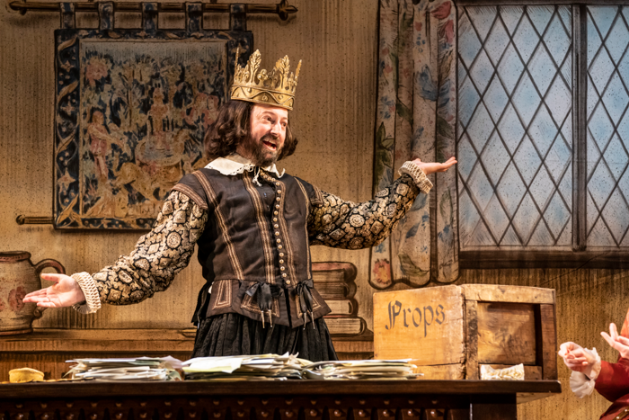David Mitchell in Upstart Crow at the Gielgud Theatre. Photo:  Johan Persson