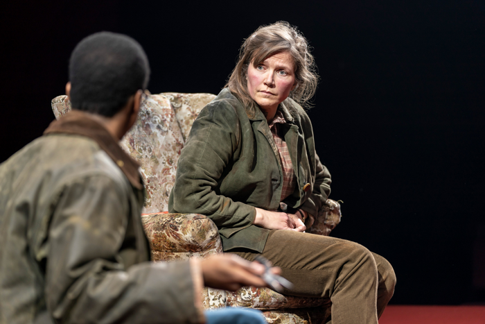 Jessica Hynes in Far Away at the Donmar Warehouse, London. Photo: Johan Persson